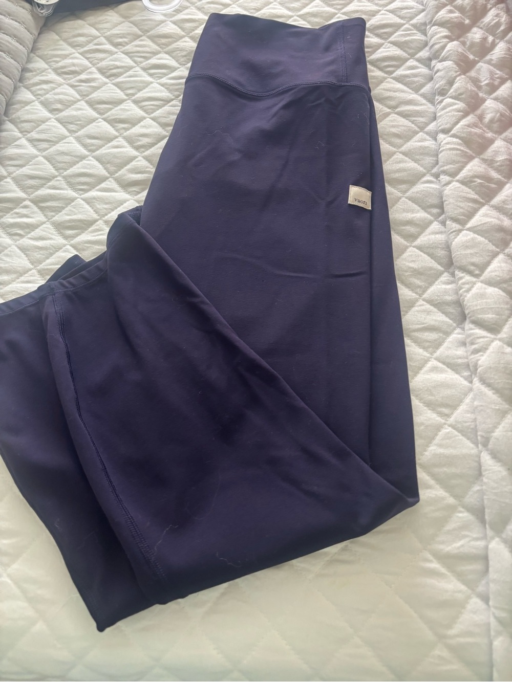 Womens deep purple vuori 7/8 legging - Picture 2 of 2